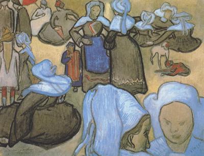 Paul Gauguin Dreton Women (nn04) France oil painting art
